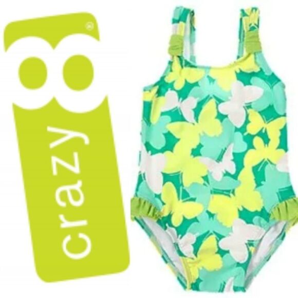 NWT Crazy 8 Butterfly Swimsuit - Picture 1 of 7